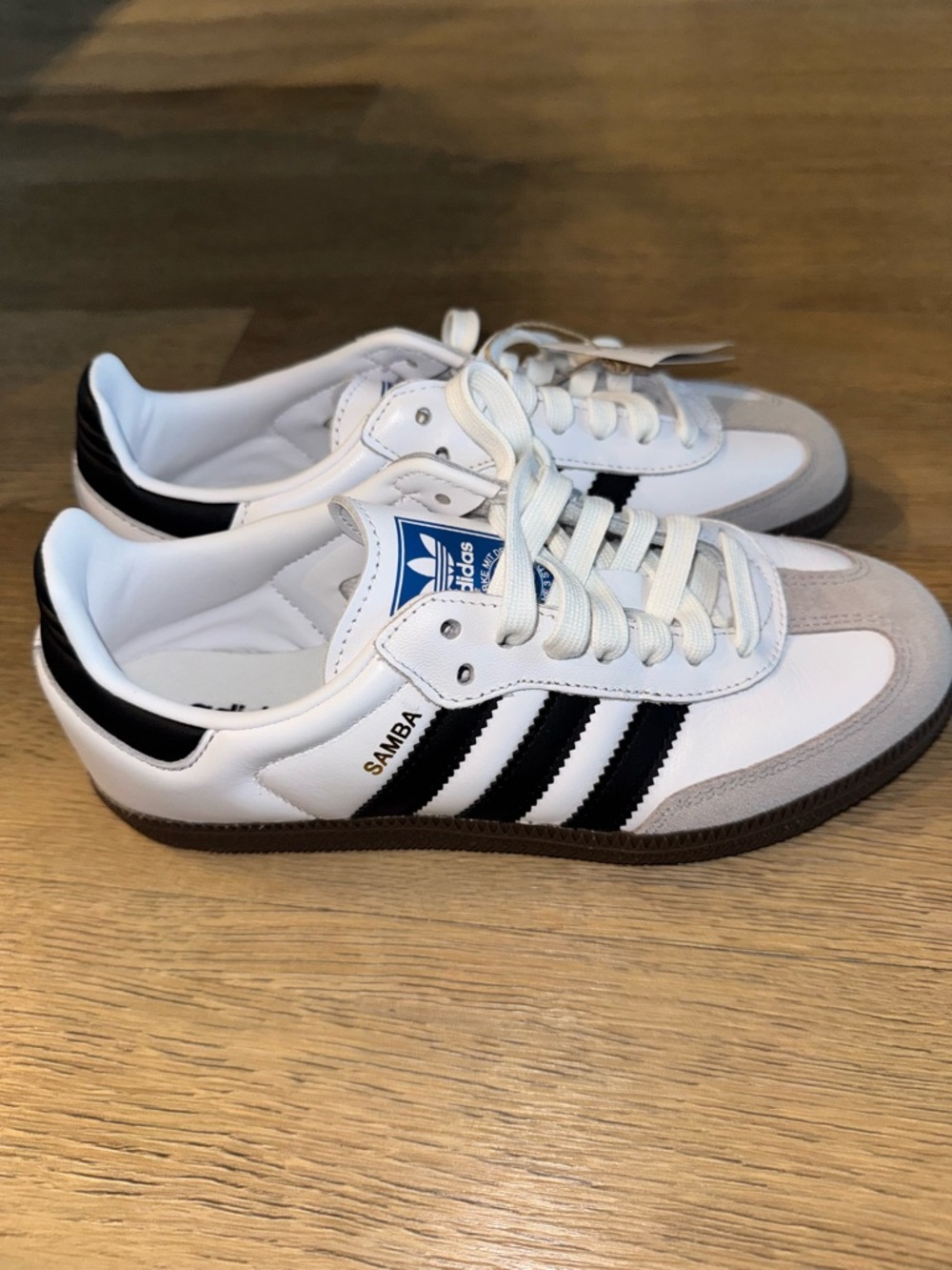 Adidas Samba OG Sneakers Women’s Size 5.5/Men’s Size 4 in White and Black. NWT - Picture 3 of 5